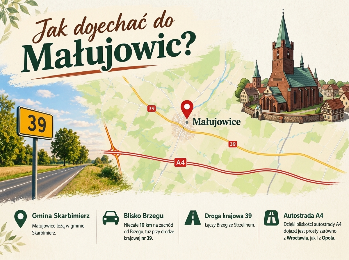 jak dojechac do Malujowic
